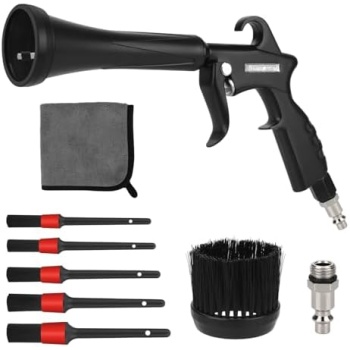 Tornado Air Cleaning Gun with Rubber Guard and Brass, 8-12 Bar High Pressure Air