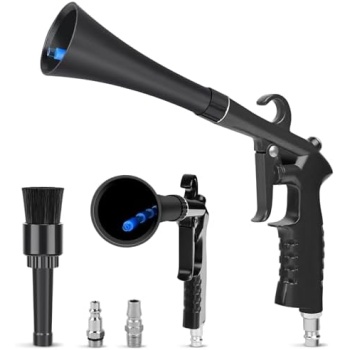 Car Cleaning Gun Detailing Interior Dryer Air Blow Gun, High Pressure Blower Gun