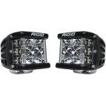 RIGID INDUSTRIES - D-SS PRO, Flood, Black Housing (Pair) For Auto And ATV
