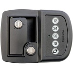 Lippert Keyless RV Door Lock with 60' Bluetooth Range, Lighted Keypad Buttons