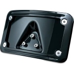 Kuryakyn 3148 Motorcycle Accessory: Curved Laydown License Plate Mount