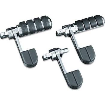 Kuryakyn 8075 Motorcycle Foot Control: ISO Stirrup Heel Rests with Large ISO