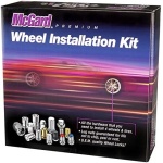 MCGARD 84538 Black (M12 x 1.5 Thread Size) Bulge Style Cone Seat Wheel