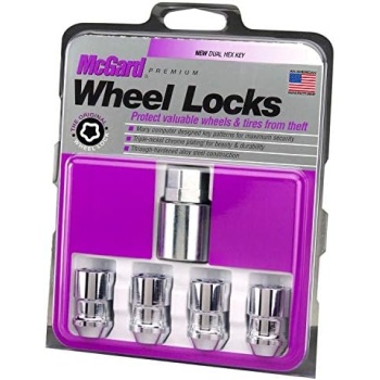 McGard 24137 Chrome Cone Seat Wheel Locks (M12 x 1.5 Thread Size)